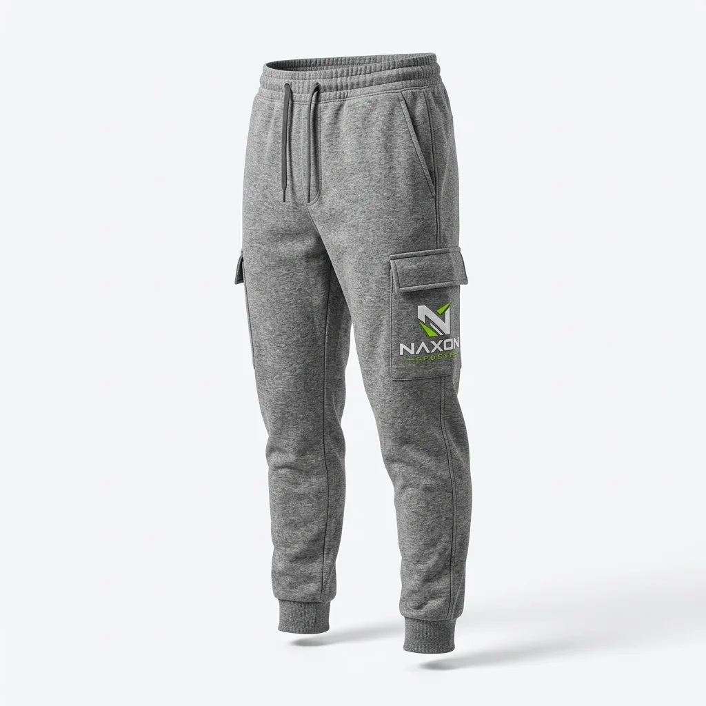 Custom athletic cargo pants by Naxon Sports