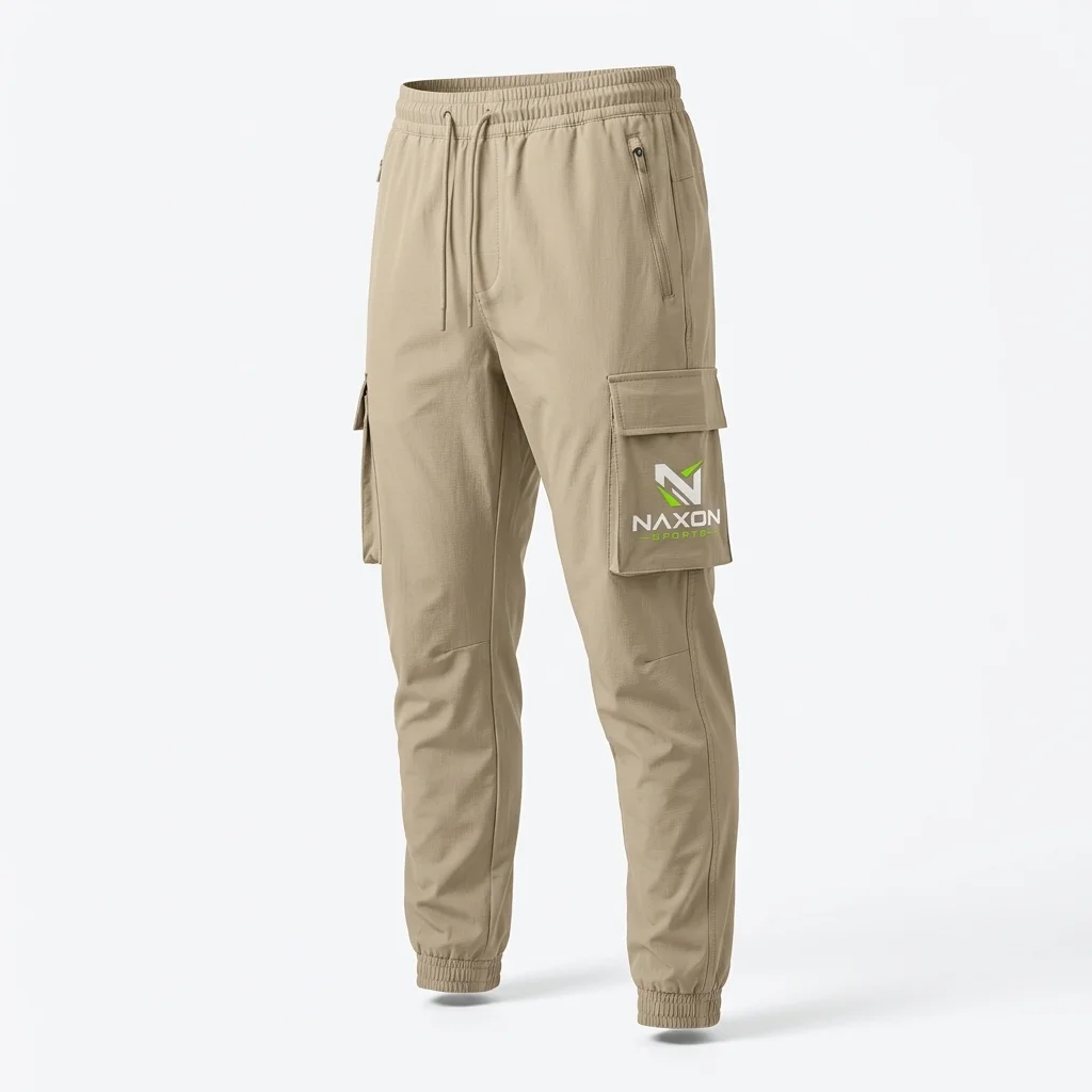 Custom athletic cargo pants by Naxon Sports
