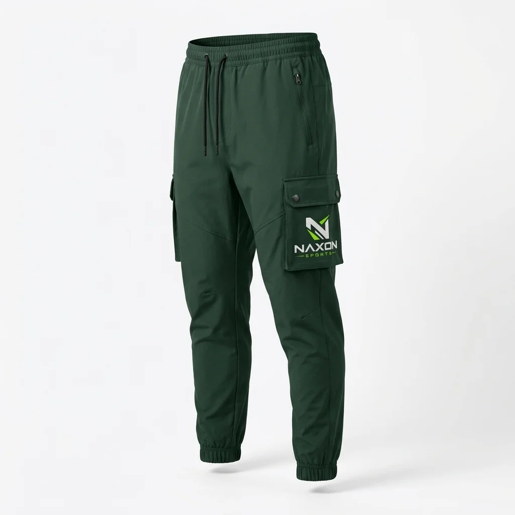 Custom athletic cargo pants by Naxon Sports
