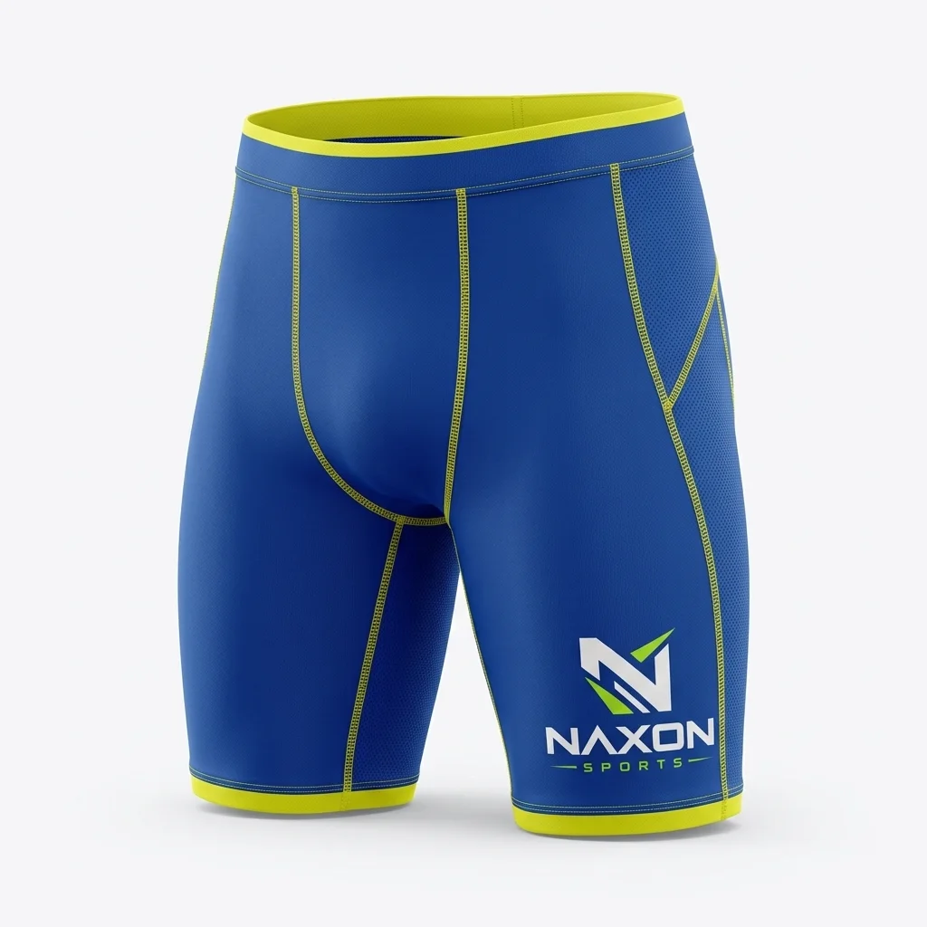 Custom athletic compression shorts by Naxon Sports