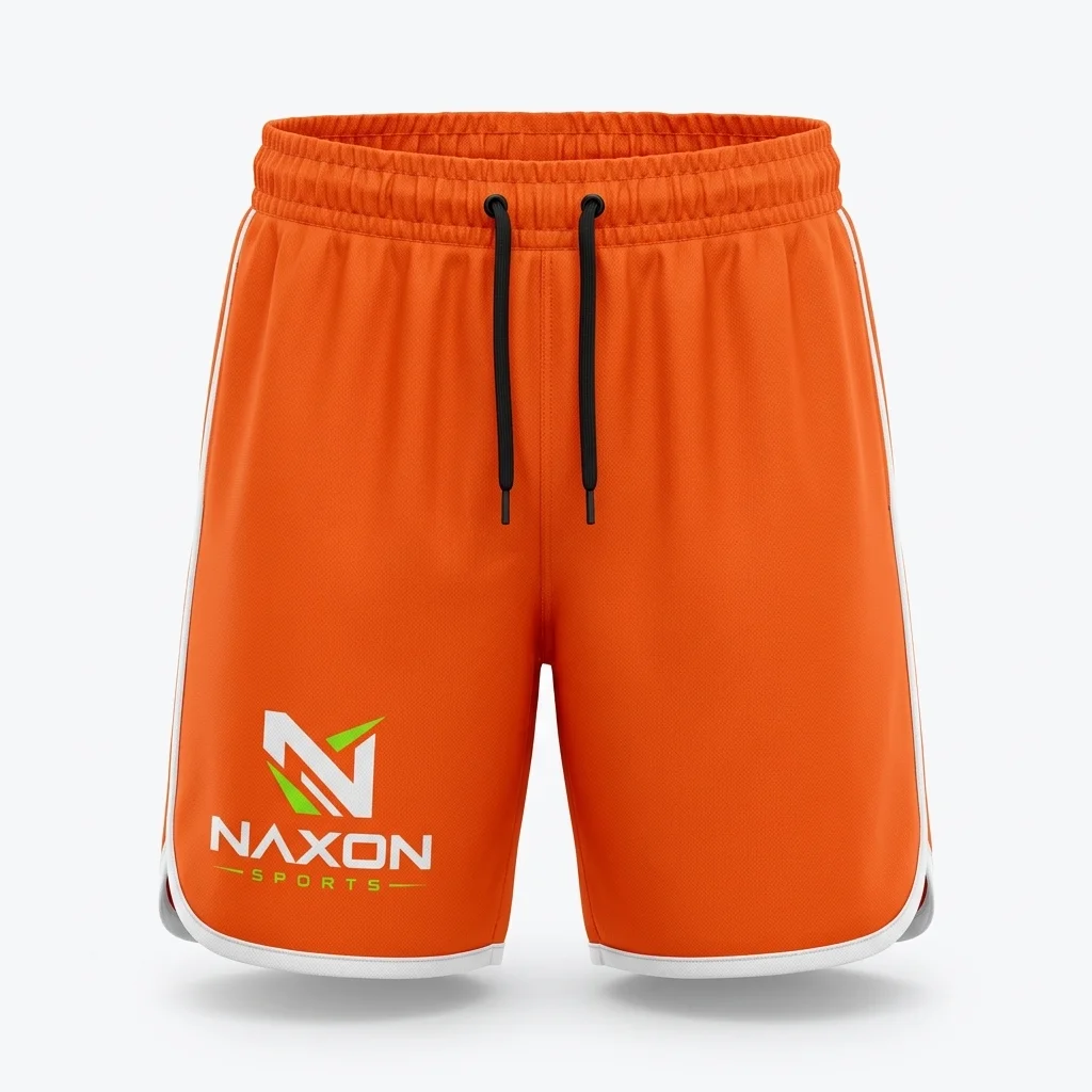 Custom athletic sports shorts by Naxon Sports