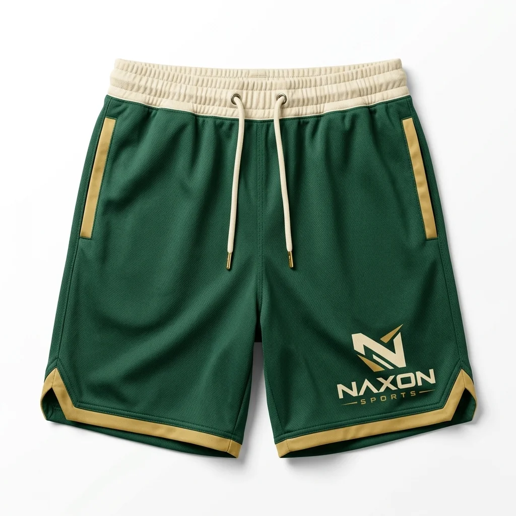 Custom athletic sports shorts by Naxon Sports