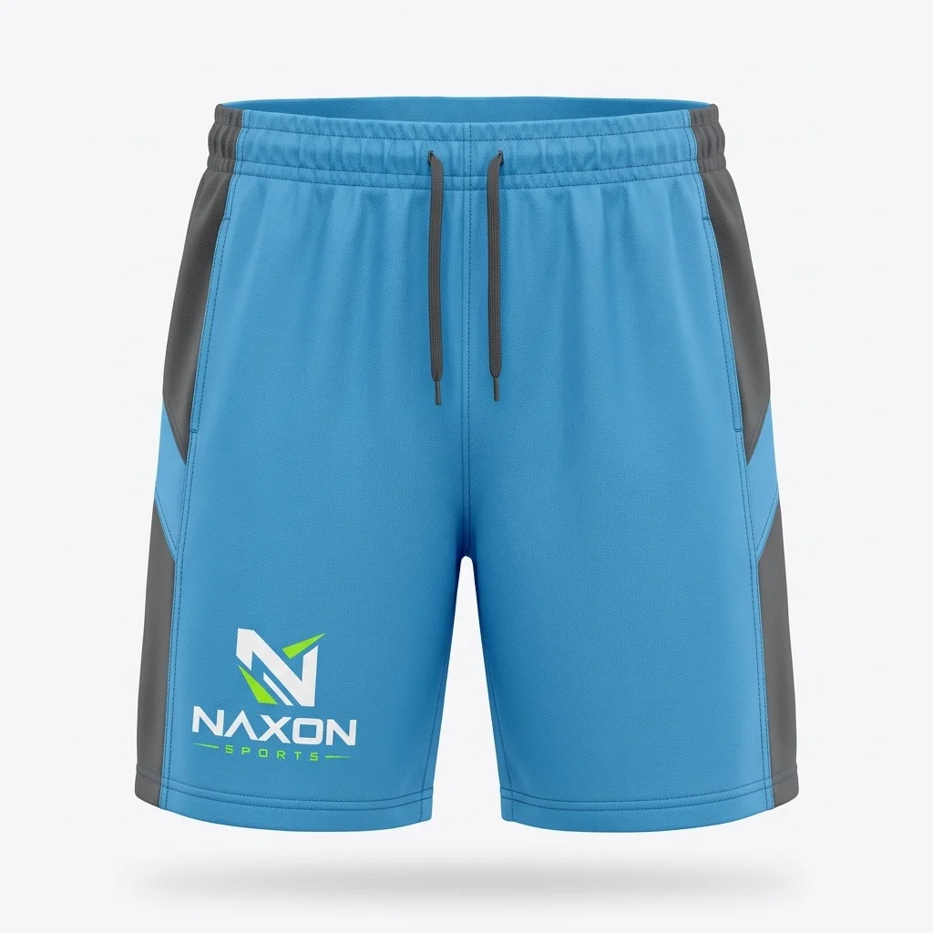 Custom athletic sports shorts by Naxon Sports