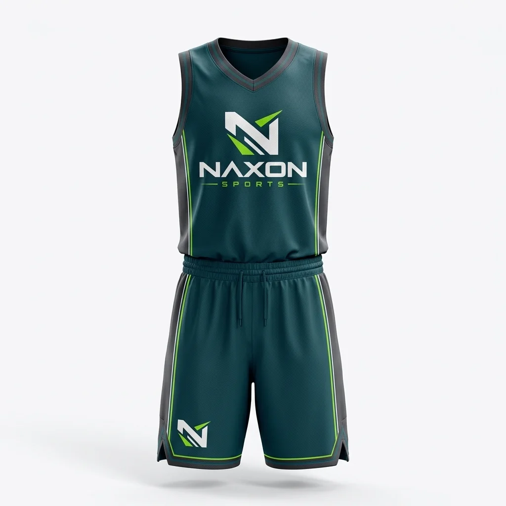 Custom basketball uniform design by Naxon Sports