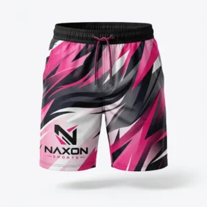 Custom Board Shorts Design 6 – board shorts mock-up made by Naxon Sports, Sialkot