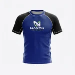 Blue belt rashguard – Custom BJJ Rank Apparel – Elite Series by Naxon Sports, Sialkot