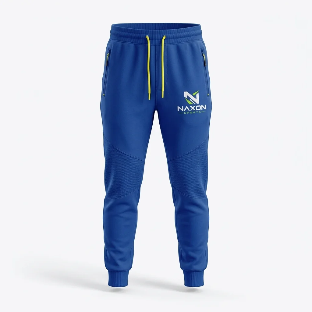 Custom blue joggers by Naxon Sports
