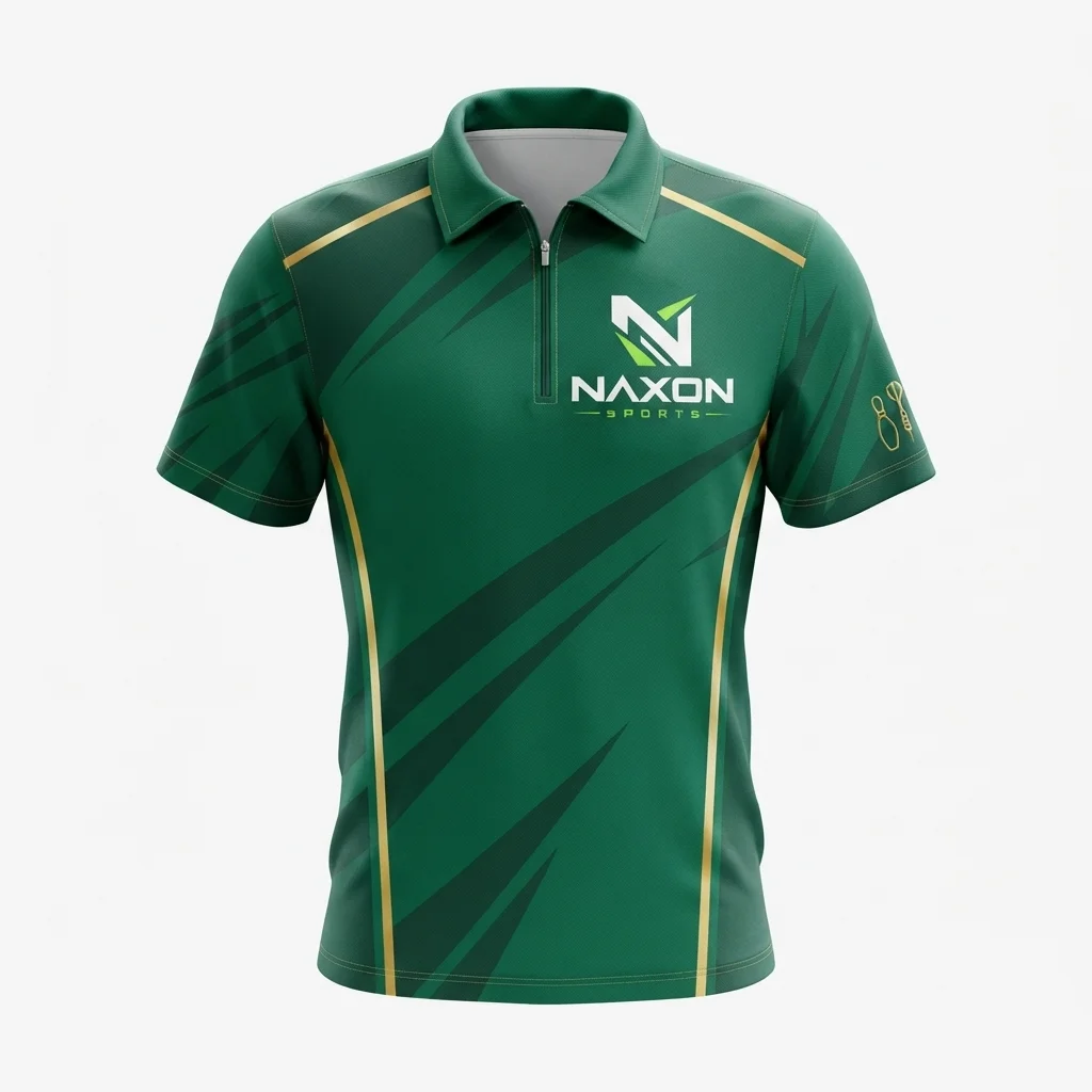 Custom Darts & Bowling Shirt – Club Series 1 Bowling and darts polo shirt – Custom Darts & Bowling Shirt – Club Series by Naxon Sports, Sialkot