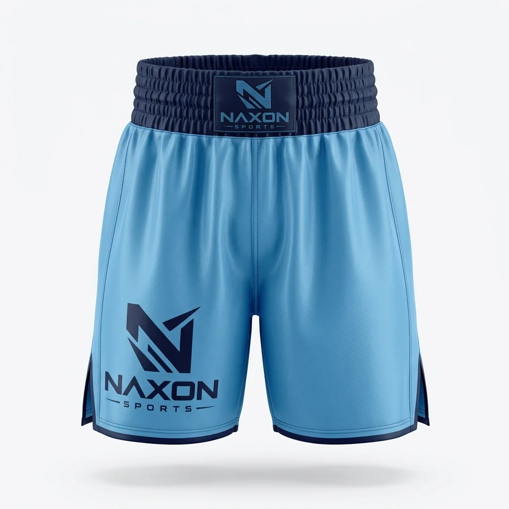 Custom boxing shorts straight by Naxon Sports