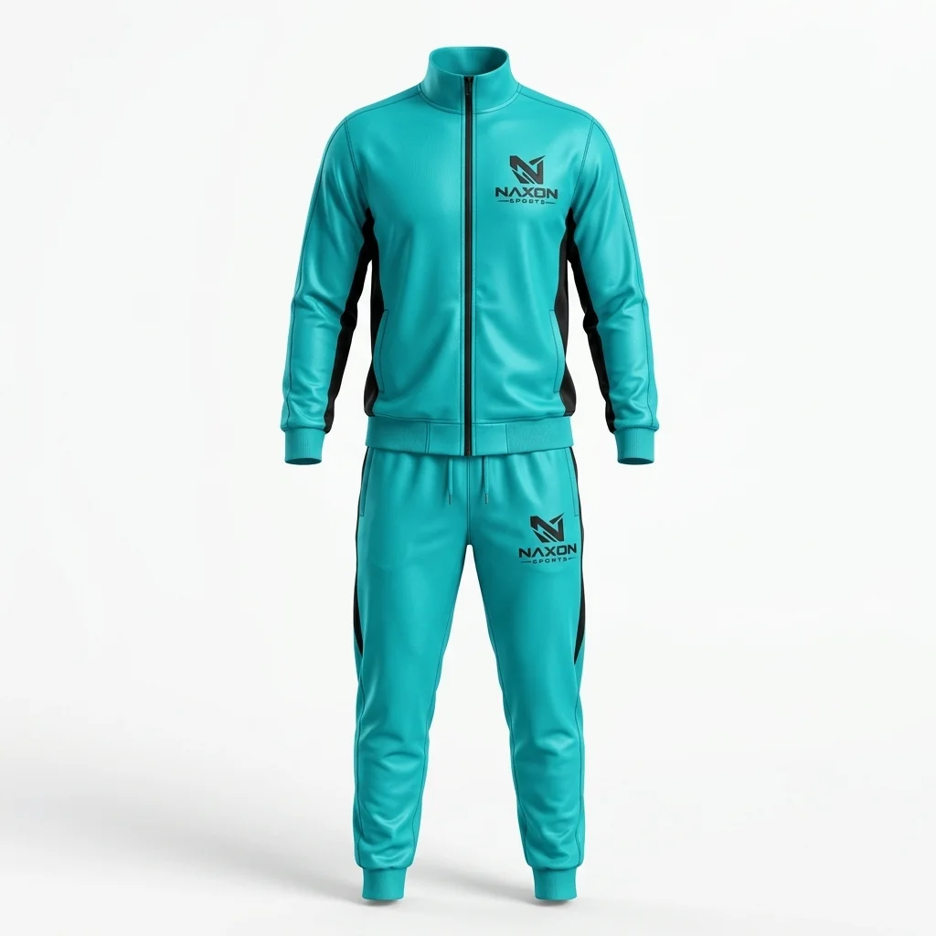 Custom Boxing Tracksuit Design 5 – boxing tracksuit mock-up made by Naxon Sports, Sialkot