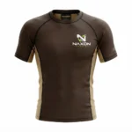 Brown belt BJJ rashguard – Custom Brown Belt BJJ Rank Apparel – Signature Series by Naxon Sports, Sialkot