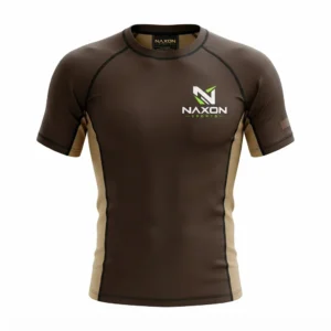 Brown belt BJJ rashguard – Custom Brown Belt BJJ Rank Apparel – Signature Series by Naxon Sports, Sialkot