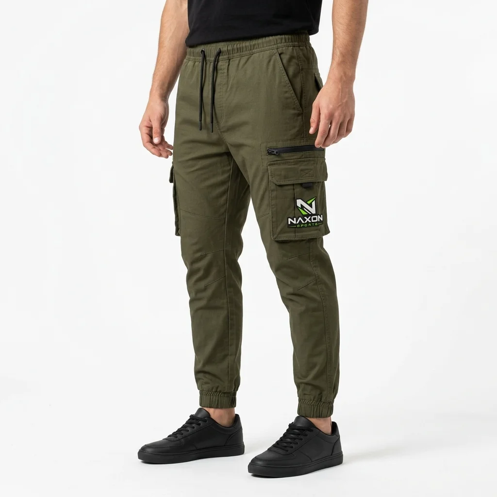 Custom cargo joggers by Naxon Sports