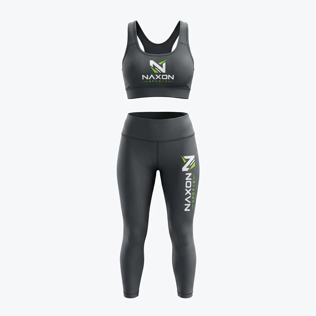 Custom charcoal grey gym set by Naxon Sports
