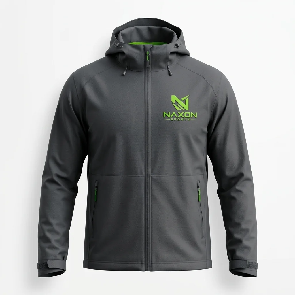 Custom charcoal grey jacket by Naxon Sports