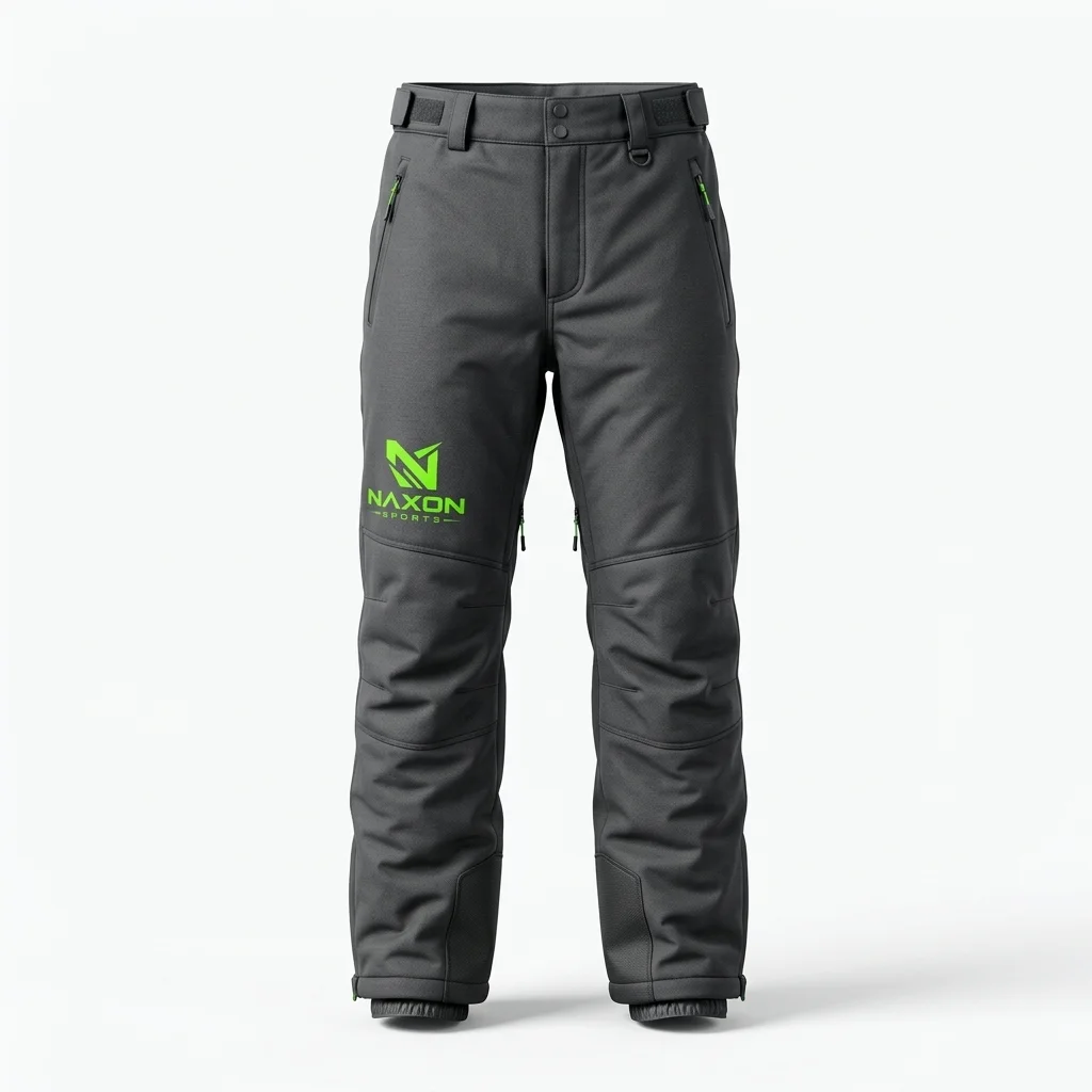 Custom charcoal grey ski pants by Naxon Sports