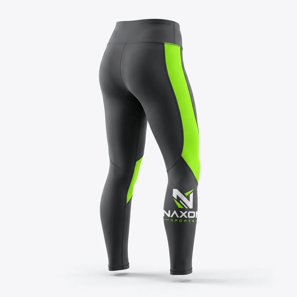 Custom charcoal grey sports leggings by Naxon Sports