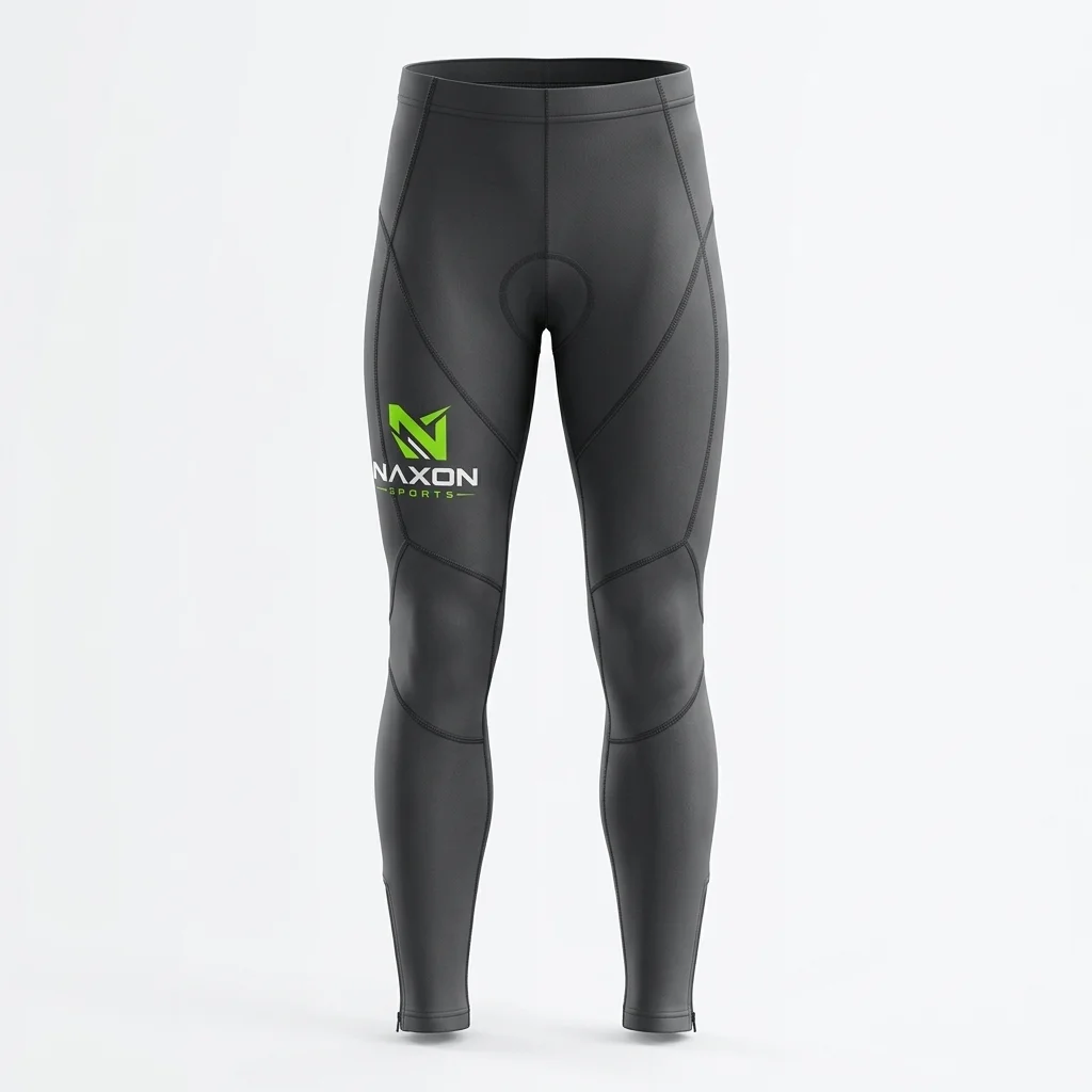 Custom charcoal grey thermal cycling pants by Naxon Sports