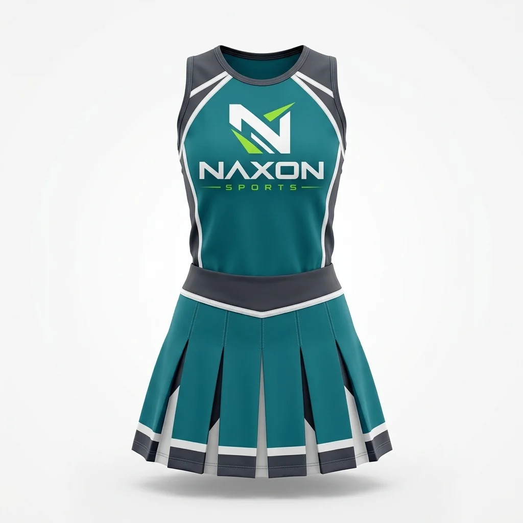 Custom cheerleading uniform by Naxon Sports