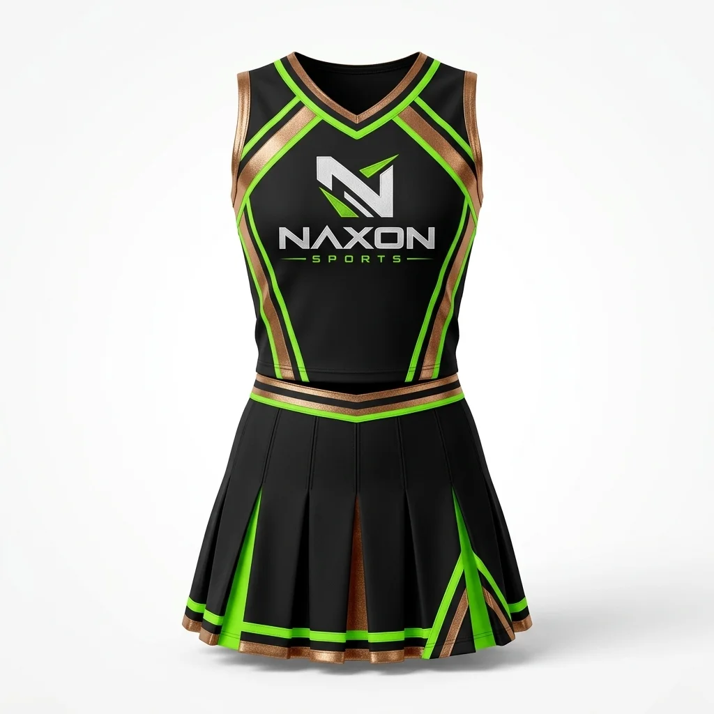 Custom cheerleading uniform by Naxon Sports