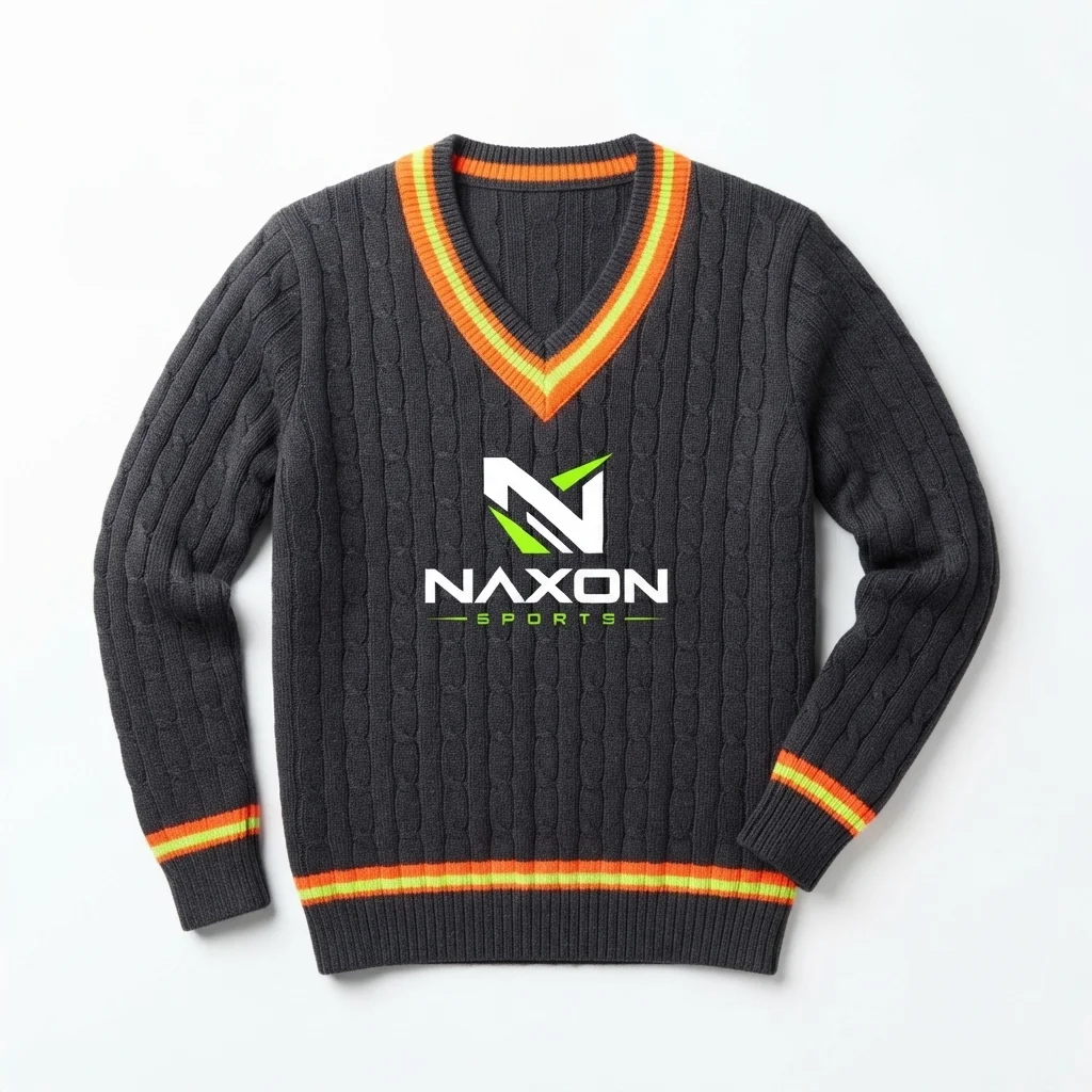 Custom Cricket Shirt – Elite Series 1 Cricket knit sweater – Custom Cricket Shirt – Elite Series by Naxon Sports, Sialkot