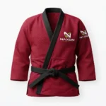 Crimson red judo uniform – Custom Judo Uniform – Club Series by Naxon Sports, Sialkot