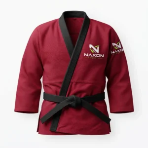 Crimson red judo uniform – Custom Judo Uniform – Club Series by Naxon Sports, Sialkot