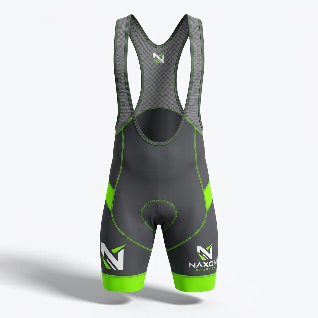 Custom cycling bib shorts by Naxon Sports