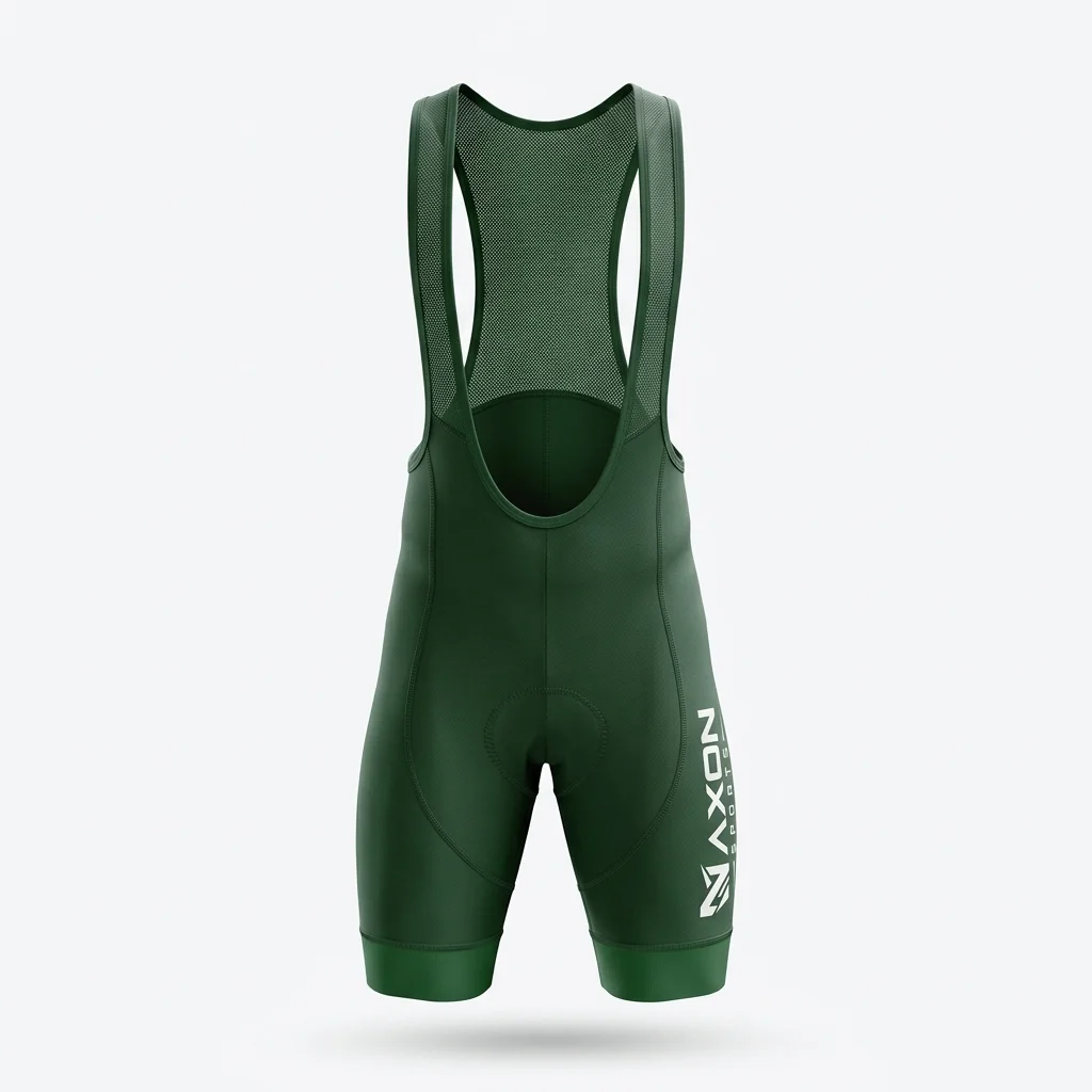 Custom Cycling Bib Shorts Design 1 – cycling bib shorts mock-up made by Naxon Sports, Sialkot