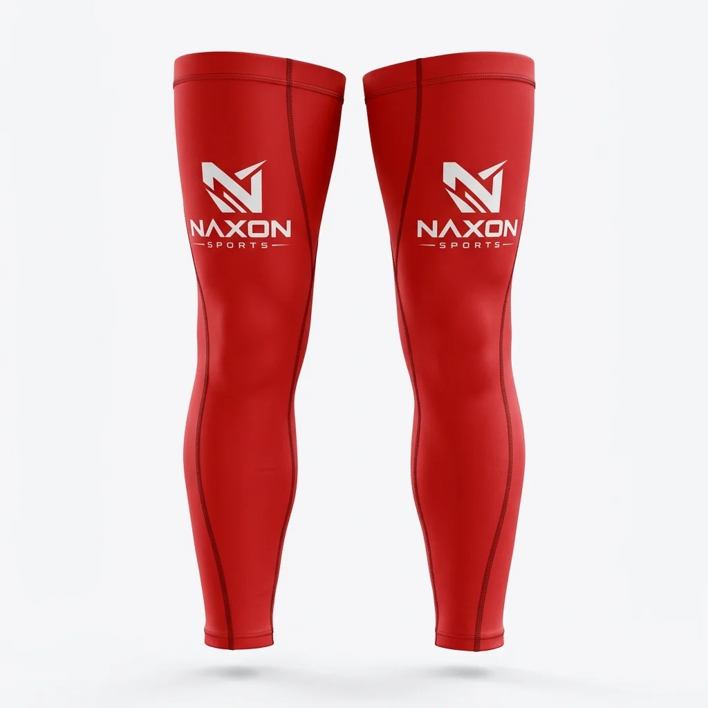 Custom Cycling Leg Warmers Design 1 – cycling leg warmers mock-up made by Naxon Sports, Sialkot