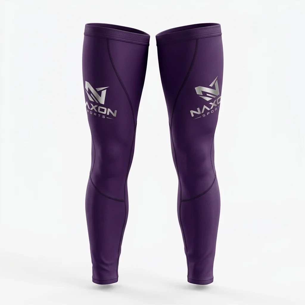 Custom Cycling Leg Warmers Design 3 – cycling leg warmers mock-up made by Naxon Sports, Sialkot