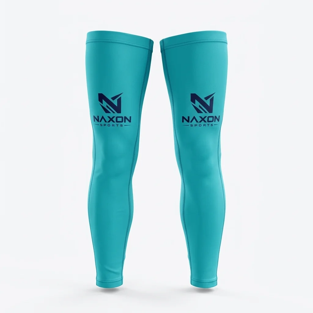 Custom Cycling Leg Warmers Design 4 – cycling leg warmers mock-up made by Naxon Sports, Sialkot