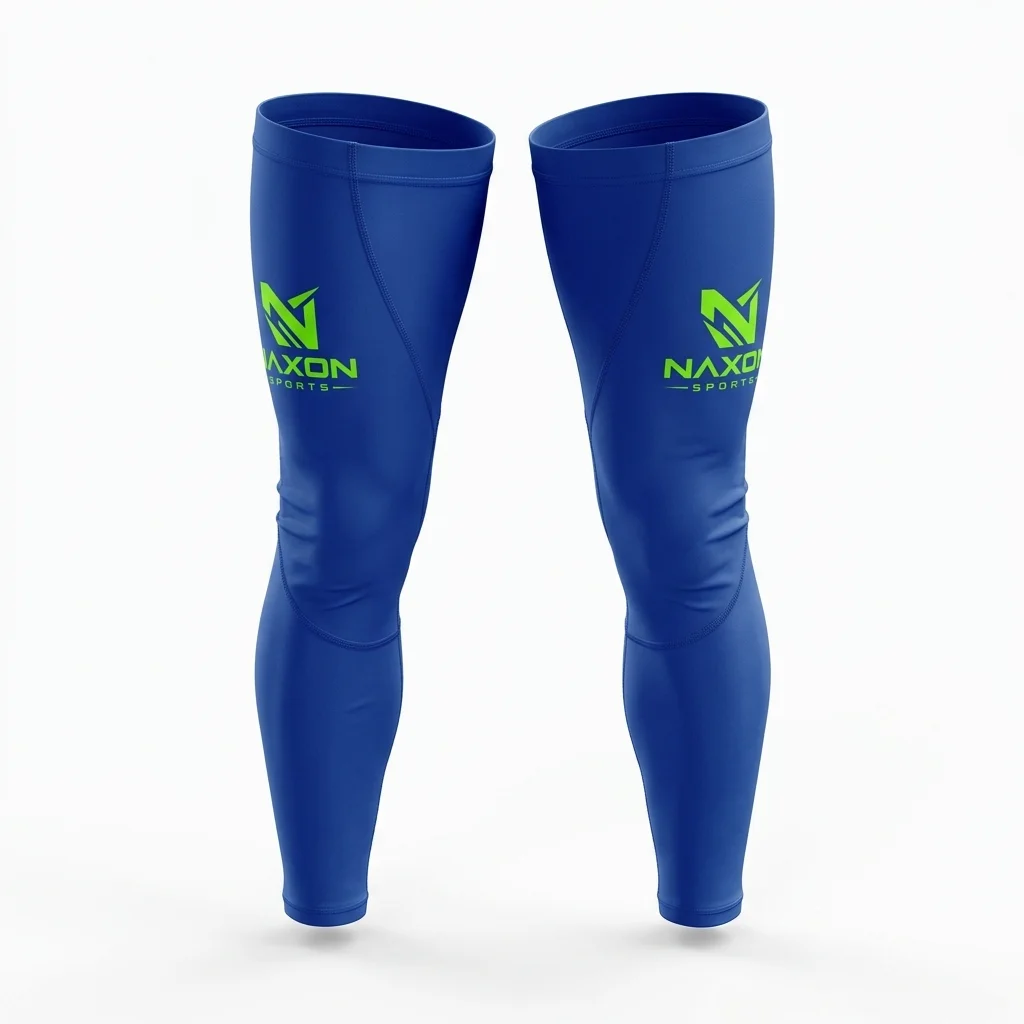 Custom Cycling Leg Warmers Design 6 – cycling leg warmers mock-up made by Naxon Sports, Sialkot