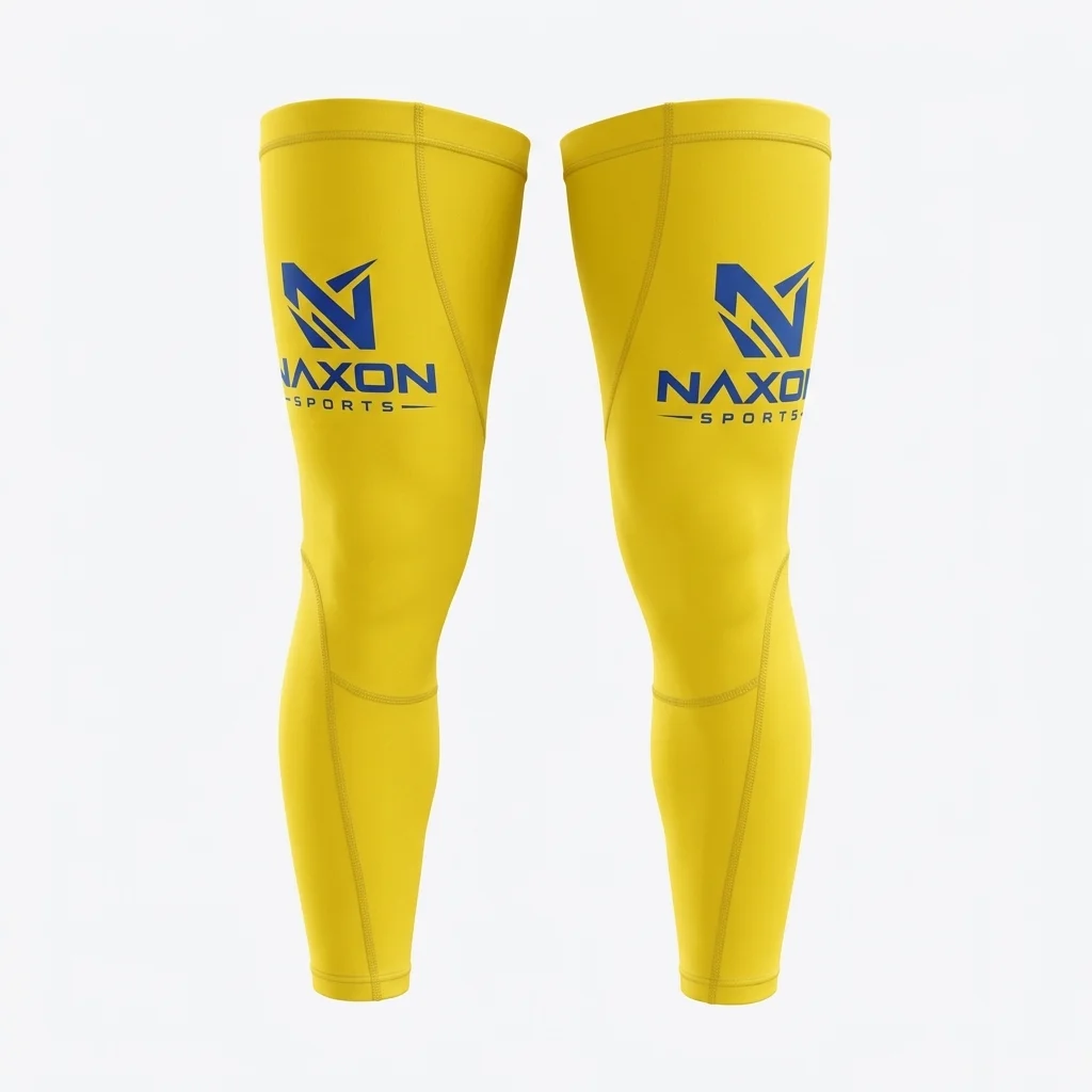 Custom Cycling Leg Warmers Design 8 – cycling leg warmers mock-up made by Naxon Sports, Sialkot