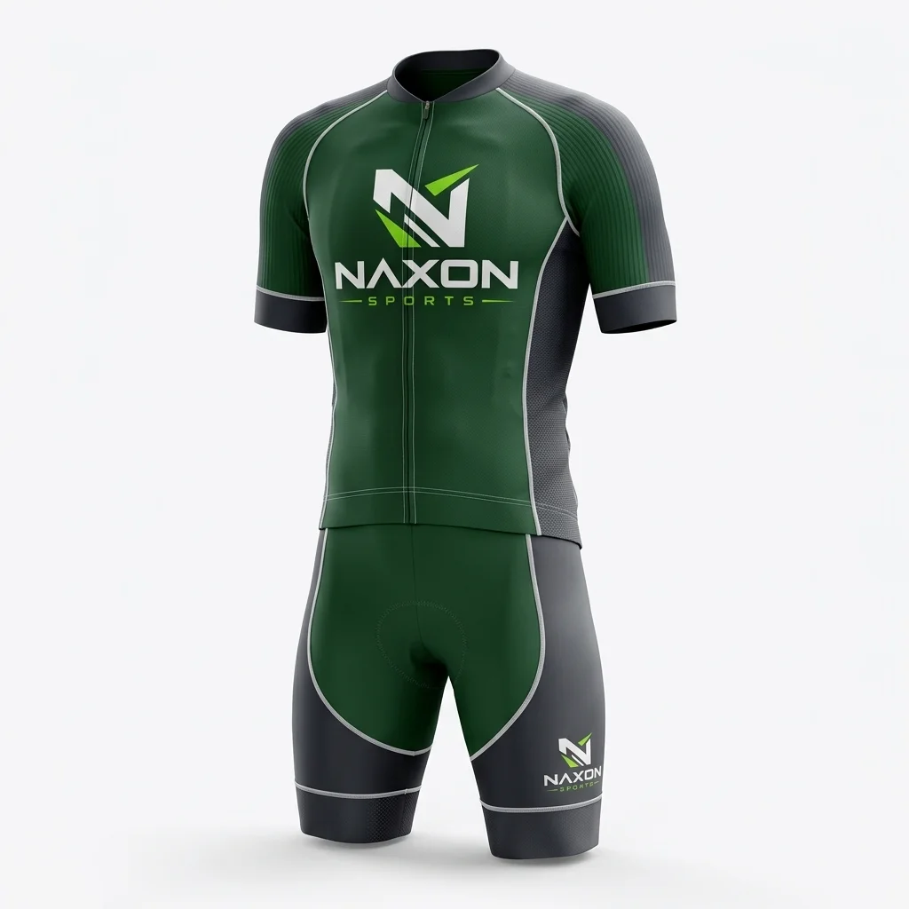 Custom Cycling Team Kit Design 3 Custom Cycling Team Kit Design 3 – cycling team kit mock-up made by Naxon Sports, Sialkot