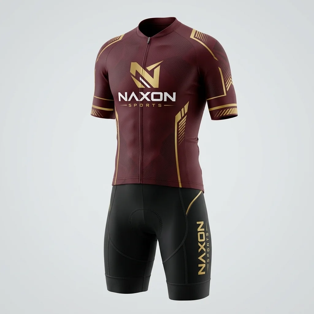 Custom Cycling Team Kit Design 1 – cycling team kit mock-up made by Naxon Sports, Sialkot
