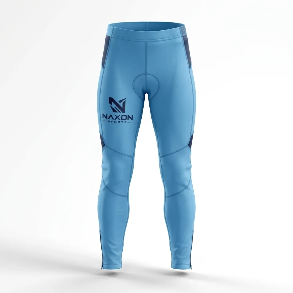 Custom Cycling Thermal Pants Design 6 – cycling thermal pants mock-up made by Naxon Sports, Sialkot