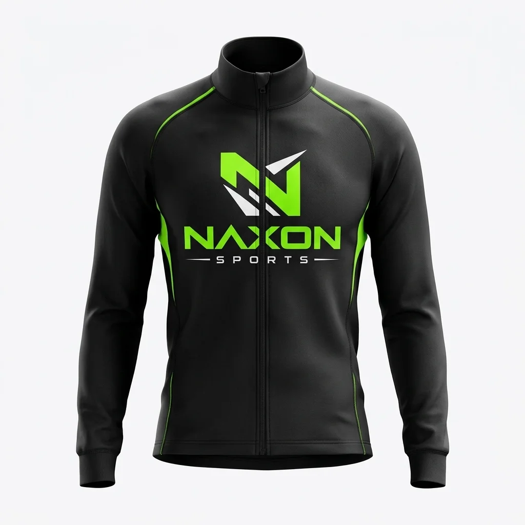 Custom Cycling Thermal Top Design 5 – cycling thermal top mock-up made by Naxon Sports, Sialkot