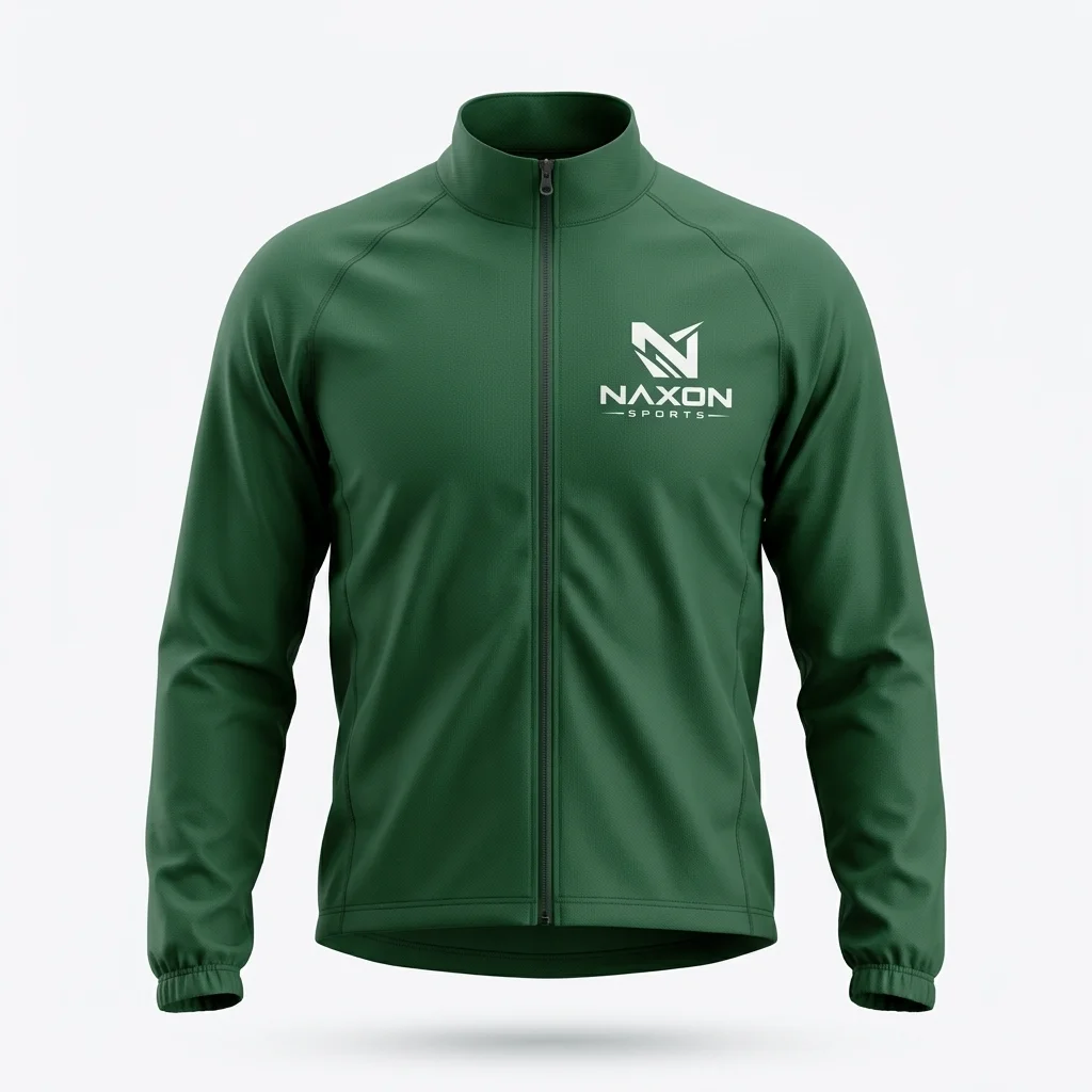 Custom Cycling Windbreaker Design 5 – cycling windbreaker mock-up made by Naxon Sports, Sialkot