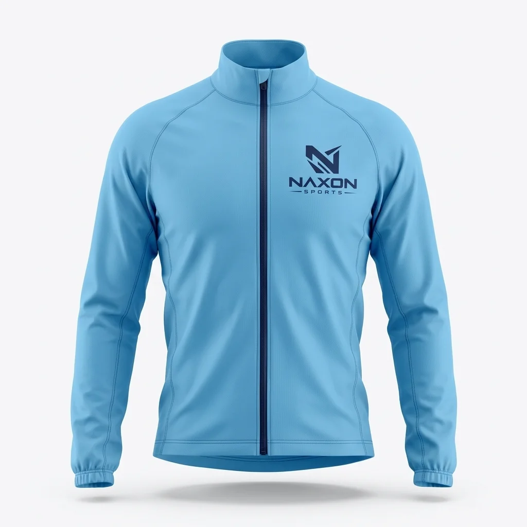 Custom Cycling Windbreaker Design 8 – cycling windbreaker mock-up made by Naxon Sports, Sialkot