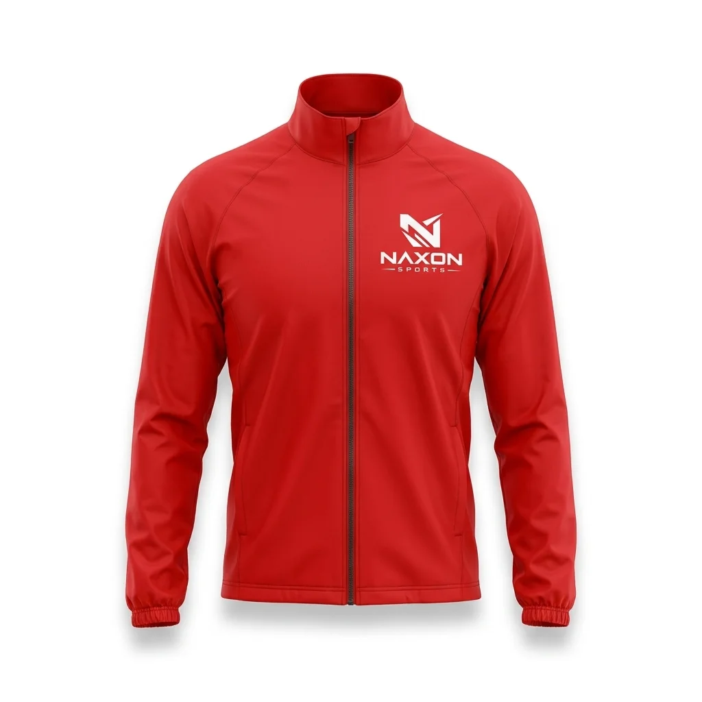 Custom Cycling Windbreaker View Design 1 – cycling windbreaker view mock-up made by Naxon Sports, Sialkot