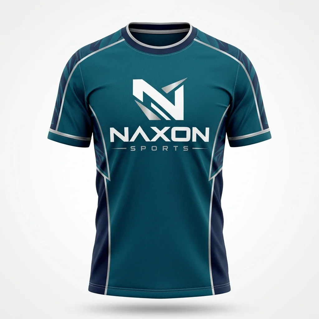 Custom Esports Jersey Design 2 – esports jersey mock-up made by Naxon Sports, Sialkot