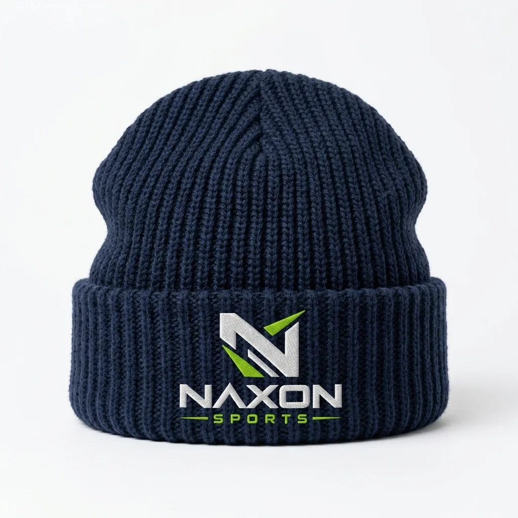 Custom fisherman knit beanie by Naxon Sports