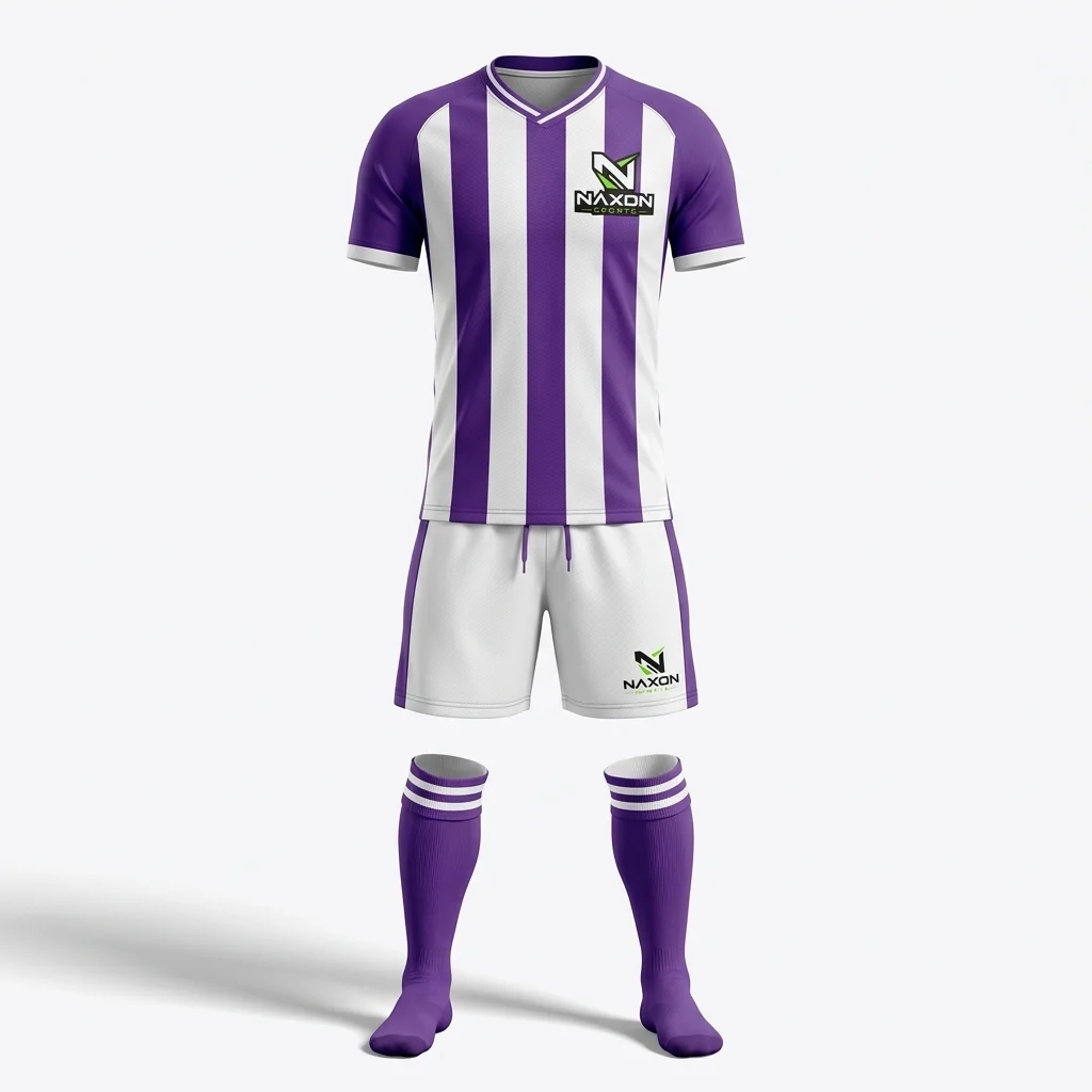 Custom Football Team Kit Design 10 – football team kit mock-up made by Naxon Sports, Sialkot
