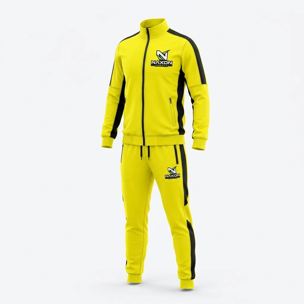 Custom Football Training Tracksuit Design 2 – football training tracksuit mock-up made by Naxon Sports, Sialkot