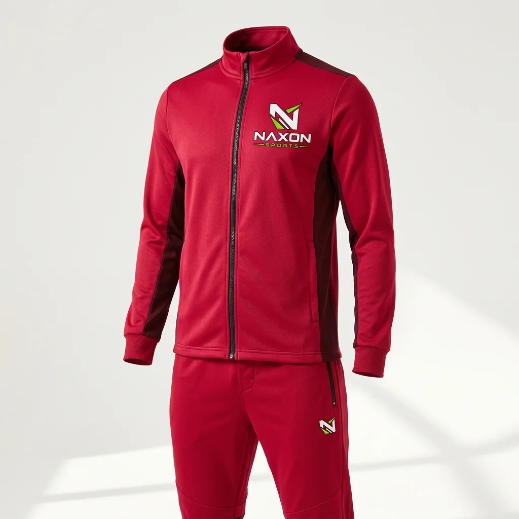 Custom Football Training Tracksuit Design 4 – football training tracksuit mock-up made by Naxon Sports, Sialkot