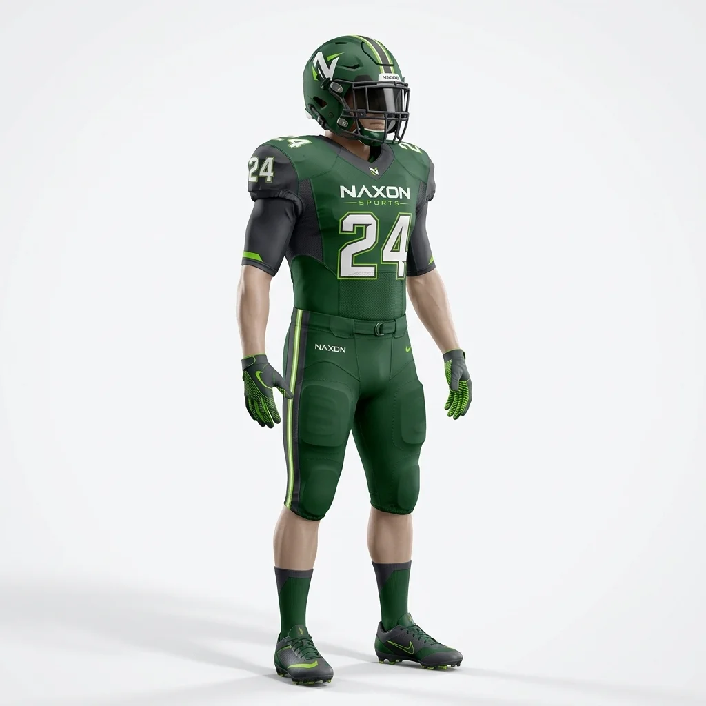 Custom Football Uniform Design 3 – football uniform mock-up made by Naxon Sports, Sialkot