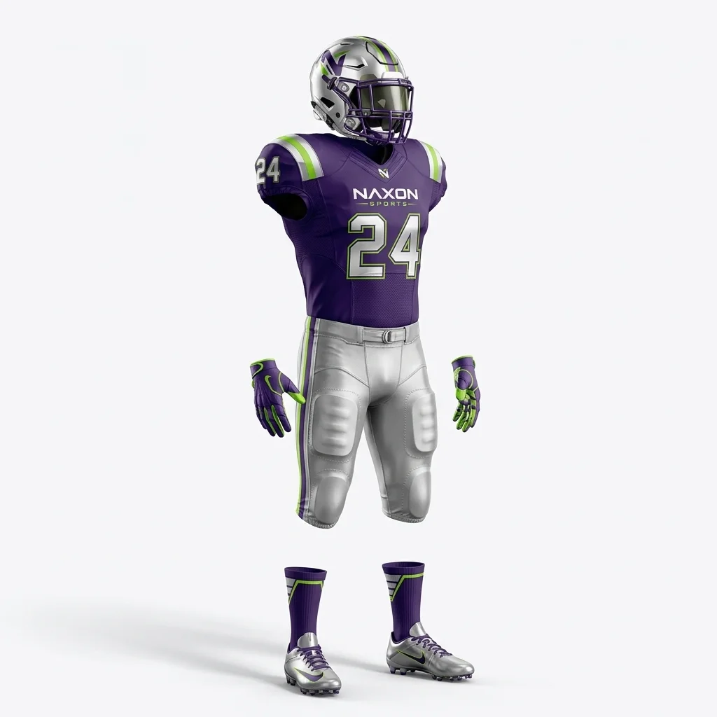 Custom Football Uniform Design 5 – football uniform mock-up made by Naxon Sports, Sialkot