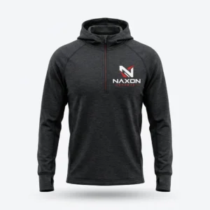 Custom Golf Hoodie Design 1 – golf hoodie mock-up made by Naxon Sports, Sialkot