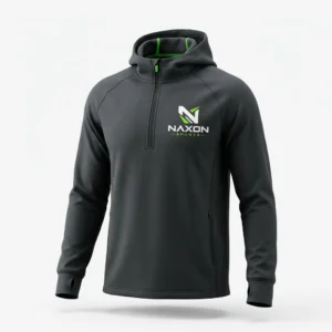 Custom Golf Hoodie Design 3 – golf hoodie mock-up made by Naxon Sports, Sialkot